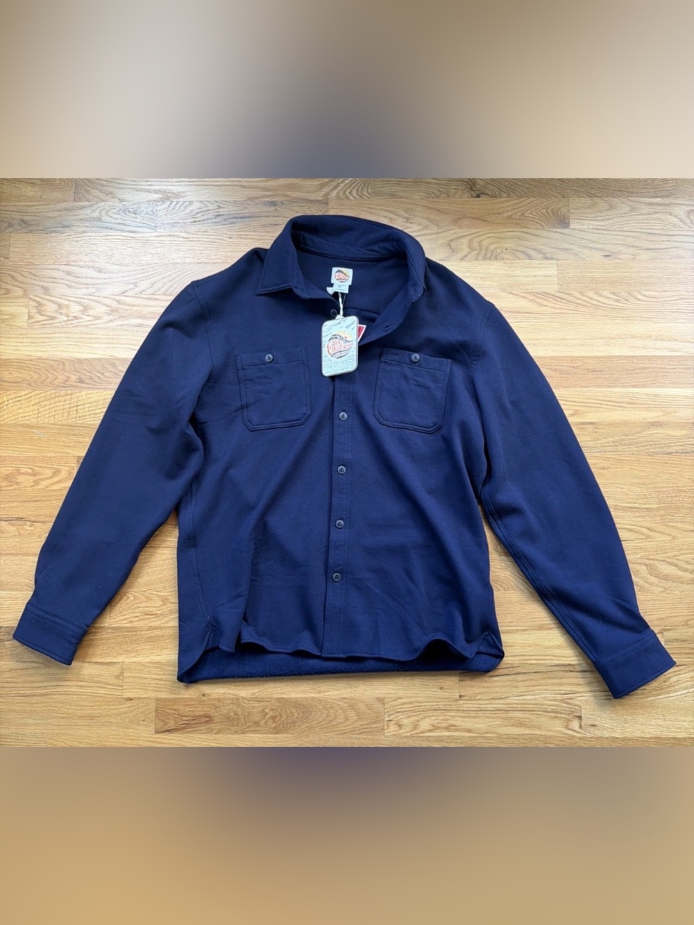 C&C California Navy Button-Front Casual Shirt